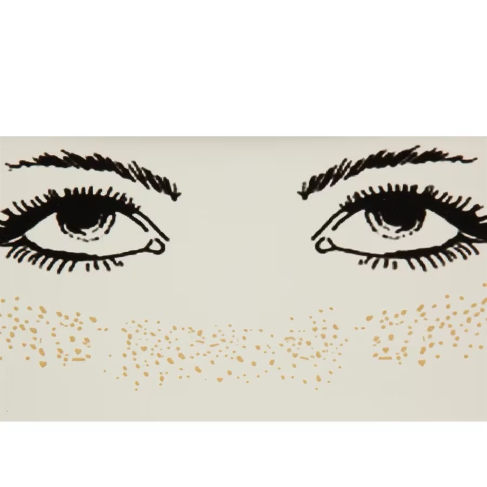 NWT Glitter Freckle Temporary Face Tattoo‎ Gold